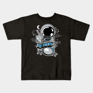 astronaut drummer Kids T-Shirt